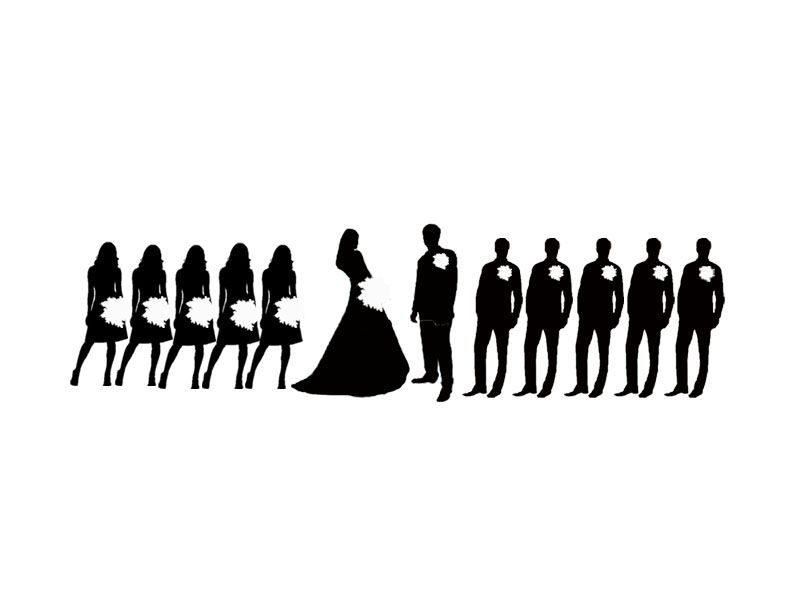 Wedding Party Silhouettes To Download