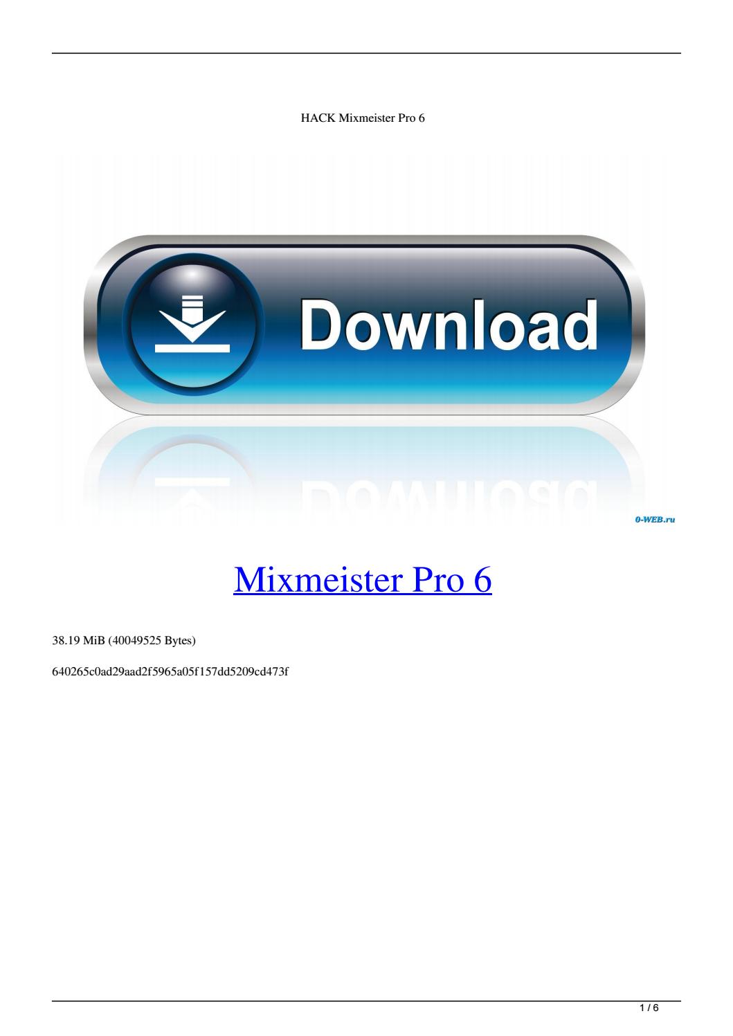 Mixmeister pro 5 download